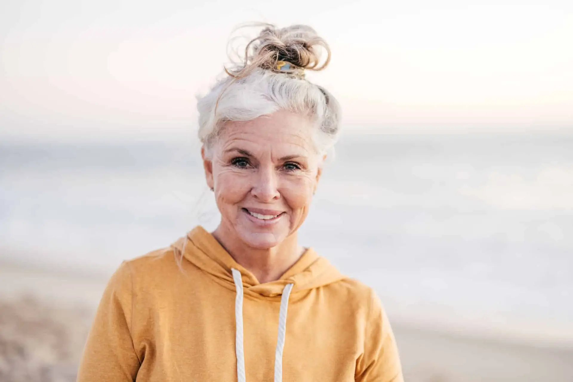 financial freedom and retirement. senior women on the beach