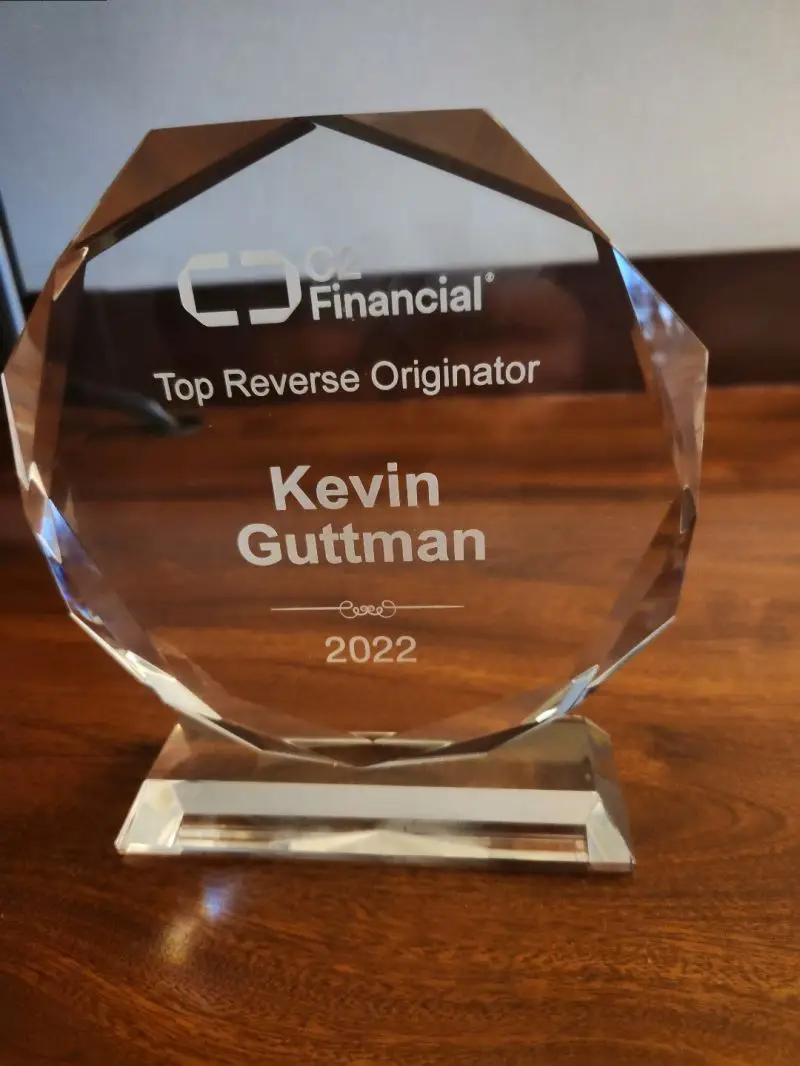 C2 Financial Top Reverse Originator Kevin Guttman Award 2022