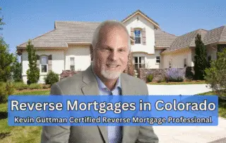 Kevin Guttman standing in front of a Colorado home discussing reverse mortgage options