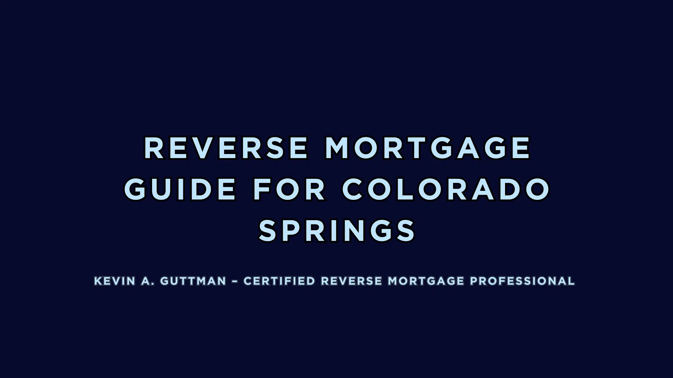 Reverse Mortgage information for homeowners in Colorado Springs ZIP 80921