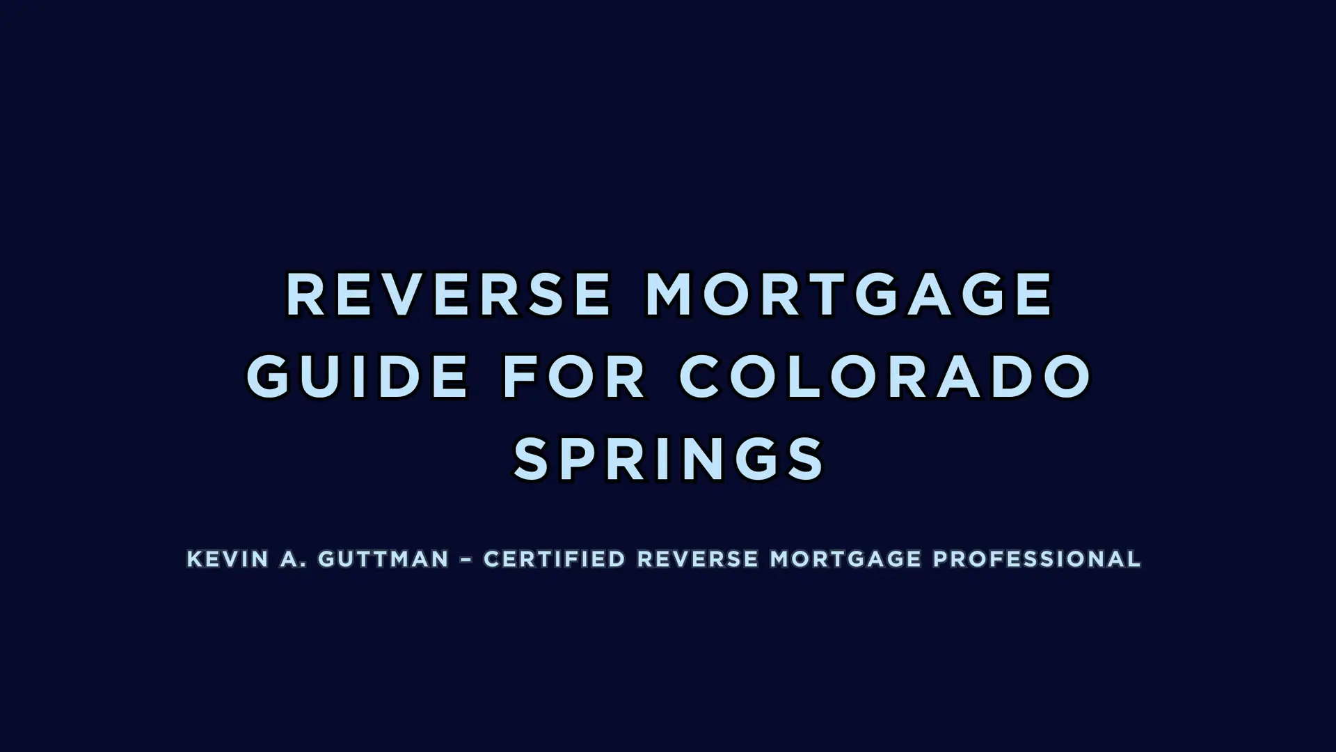 Reverse Mortgage information for homeowners in Colorado Springs ZIP 80921